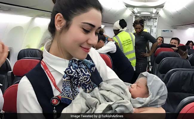 Baby Girl Born during Turkish Airlines Flight (1)