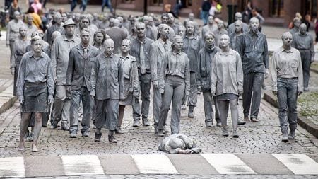 Here is a sample photo of how G20 Protests Turn German City into Zombie Town