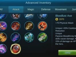 Mobile Legends Item List and Types