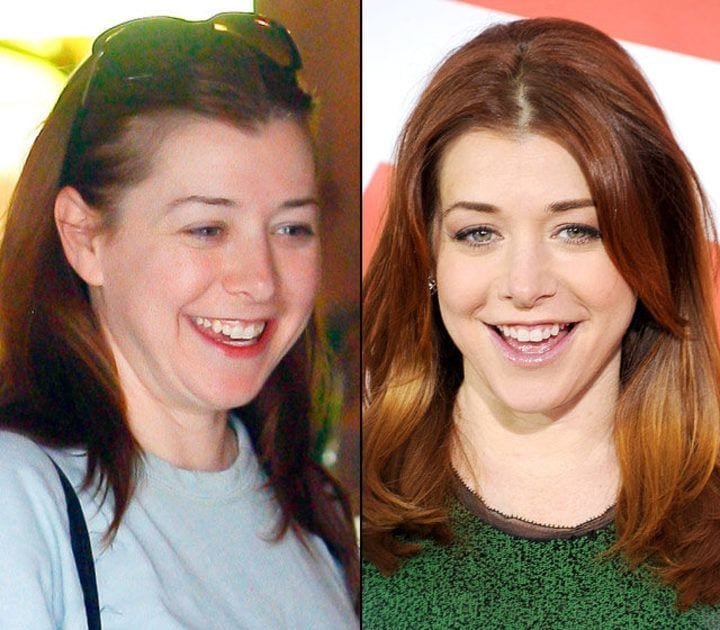 Alyson Hannigan without MakeUp