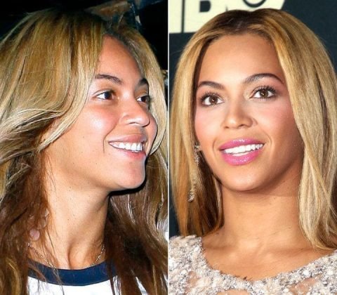 Beyonce Knowles without MakeUp