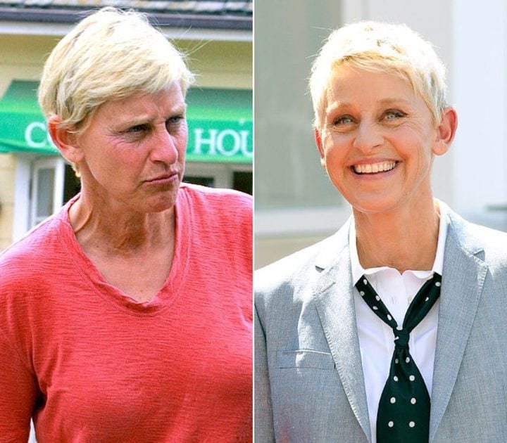 Ellen Degeneres without MakeUp